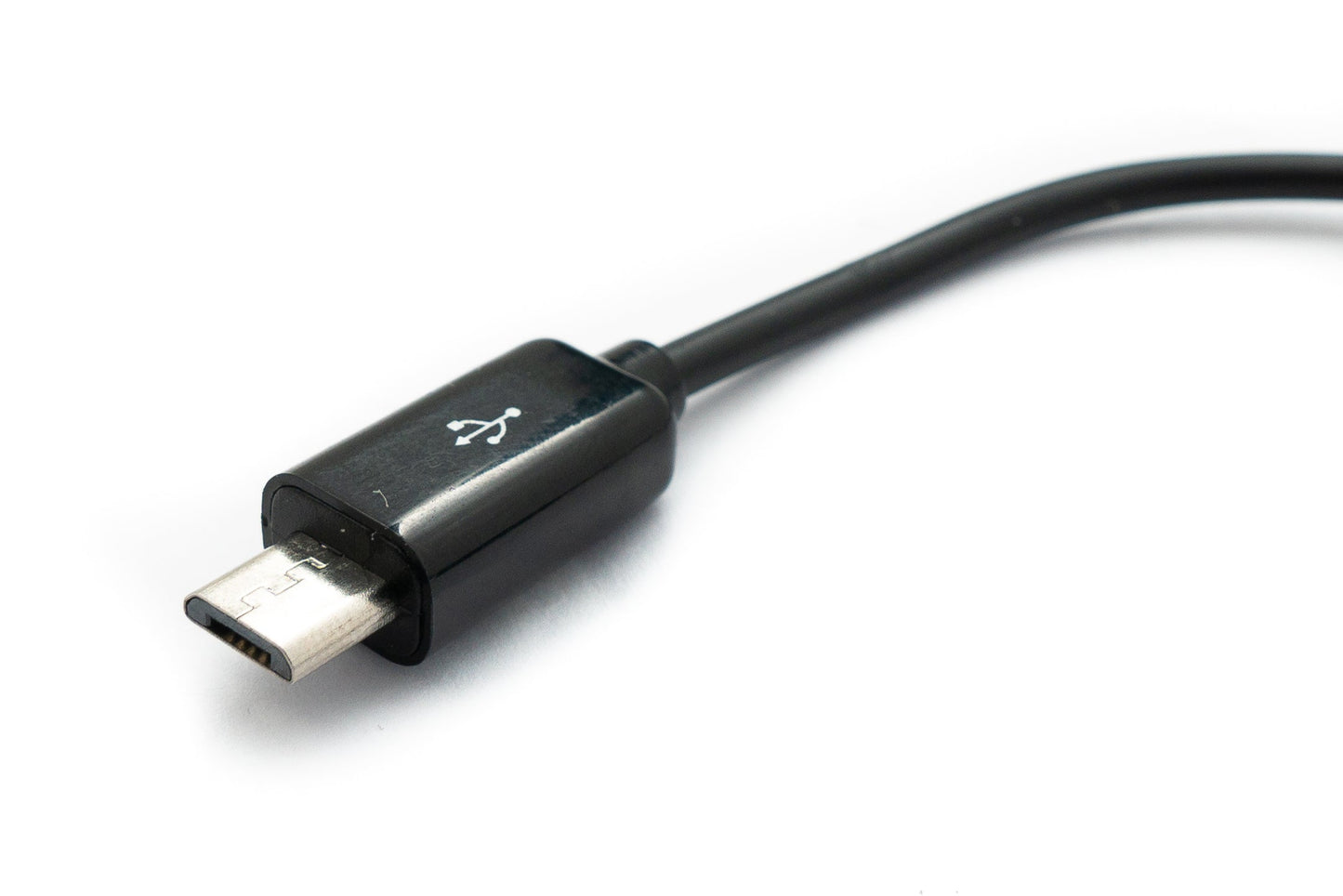 SYSTEM-S USB 2.0 cable 15 cm Micro B male to Type A female adapter in black