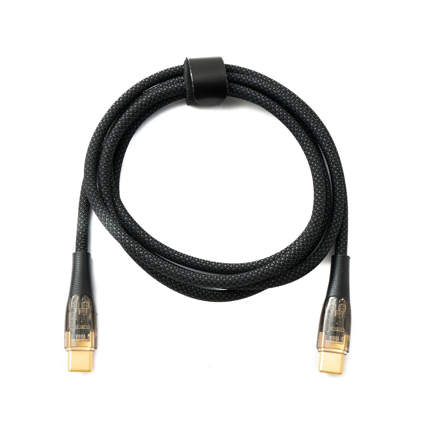 SYSTEM-S USB 3.1 Gen 2 Typ C Kabel 120 cm Stecker zu Stecker 10 Gbit/s 100W Schwarz