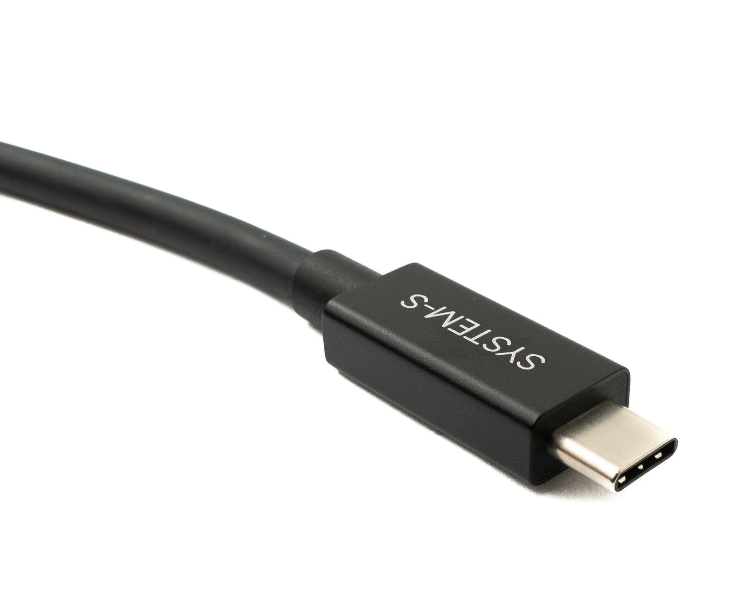 SYSTEM-S USB Thunderbolt 4 100 cm Cable Type C Male to Male 40 Gbit/s 240 W Cable Adapter 
