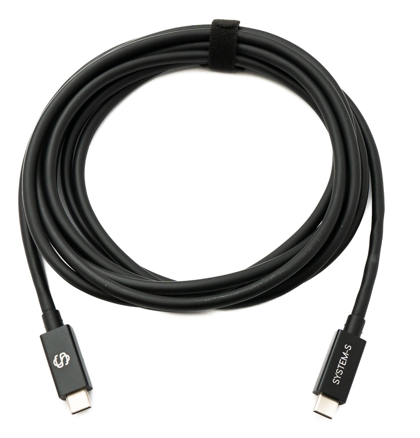 SYSTEM-S USB Thunderbolt 4 3 m Cable Type C Male to Male 40 Gbit/s 240 W Cable Adapter