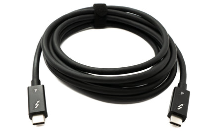 SYSTEM-S USB Thunderbolt 4 250 cm Kabel Typ C Stecker zu Stecker 40 Gbit/s 240 W Kabel Adapter