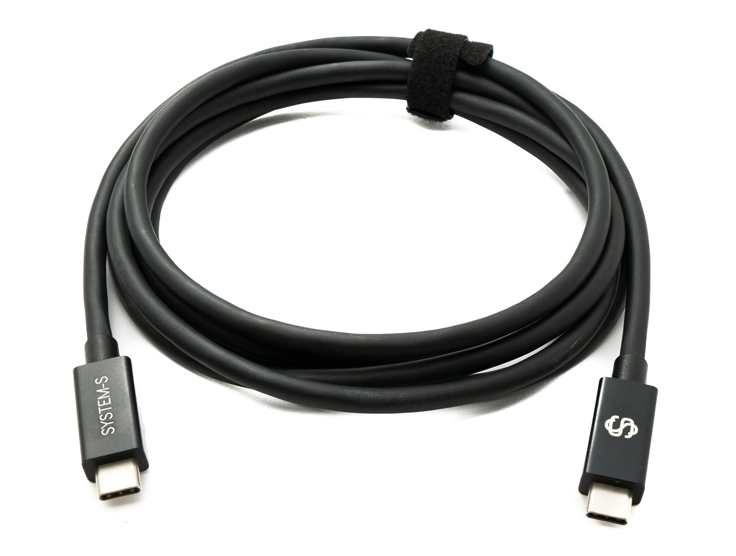 SYSTEM-S USB Thunderbolt 4 200 cm Kabel Typ C Stecker zu Stecker 40 Gbit/s 240 W Kabel Adapter