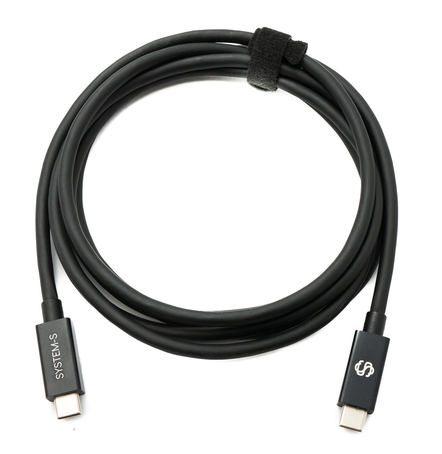 SYSTEM-S USB Thunderbolt 4 200 cm Kabel Typ C Stecker zu Stecker 40 Gbit/s 240 W Kabel Adapter