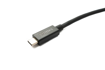 SYSTEM-S USB Thunderbolt 4 200 cm Kabel Typ C Stecker zu Stecker 40 Gbit/s 240 W Kabel Adapter