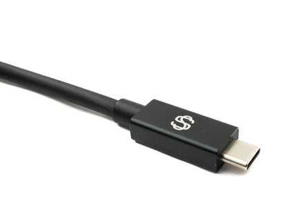 SYSTEM-S USB Thunderbolt 4 200 cm Kabel Typ C Stecker zu Stecker 40 Gbit/s 240 W Kabel Adapter
