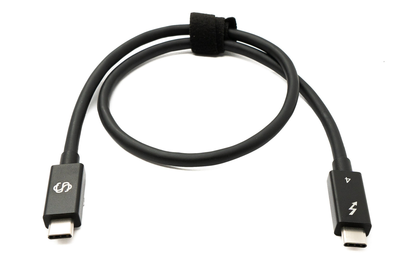SYSTEM-S USB Thunderbolt 4 50 cm Cable Type C Male to Male 40 Gbit/s 240 W Cable Adapter