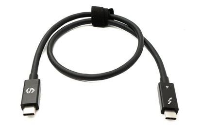 SYSTEM-S USB Thunderbolt 4 50 cm Cable Type C Male to Male 40 Gbit/s 240 W Cable Adapter