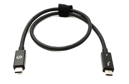 SYSTEM-S USB Thunderbolt 4 50 cm Kabel Typ C Stecker zu Stecker 40 Gbit/s 240 W Kabel Adapter