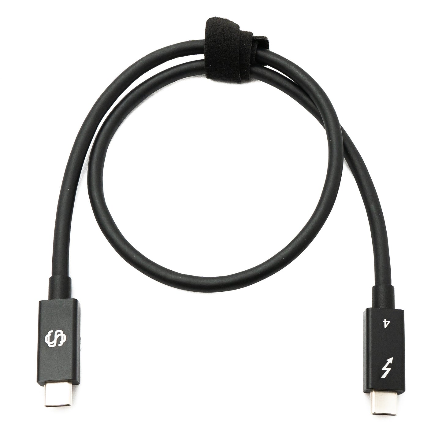 SYSTEM-S USB Thunderbolt 4 50 cm Cable Type C Male to Male 40 Gbit/s 240 W Cable Adapter