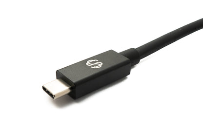 SYSTEM-S USB Thunderbolt 4 50 cm Cable Type C Male to Male 40 Gbit/s 240 W Cable Adapter