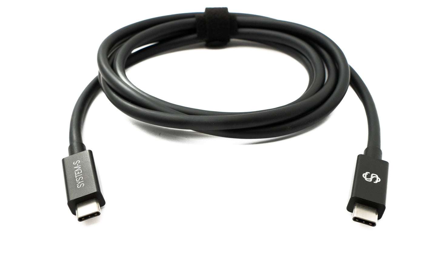 SYSTEM-S USB Thunderbolt 4 150 cm Kabel Typ C Stecker zu Stecker 40 Gbit/s 240 W Kabel Adapter