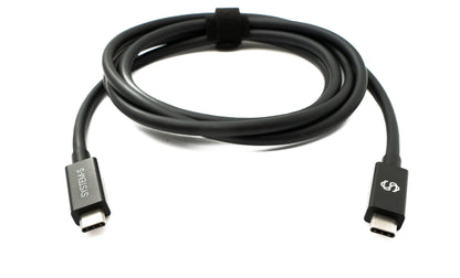 SYSTEM-S USB Thunderbolt 4 150 cm Kabel Typ C Stecker zu Stecker 40 Gbit/s 240 W Kabel Adapter