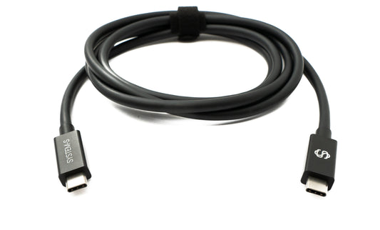 SYSTEM-S USB Thunderbolt 4 150 cm Kabel Typ C Stecker zu Stecker 40 Gbit/s 240 W Kabel Adapter