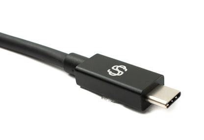 SYSTEM-S USB Thunderbolt 4 150 cm Kabel Typ C Stecker zu Stecker 40 Gbit/s 240 W Kabel Adapter