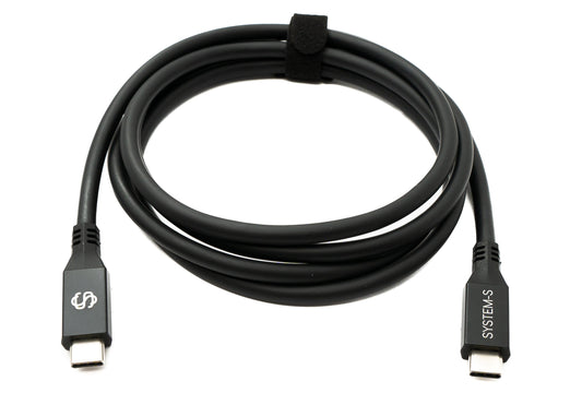 SYSTEM-S USB4 USB 150 cm Kabel Typ C Stecker zu Stecker 40 Gbit/s 240 W USB 4.0 Kabel