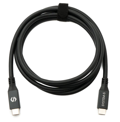 SYSTEM-S USB4 USB 150 cm Kabel Typ C Stecker zu Stecker 40 Gbit/s 240 W USB 4.0 Kabel