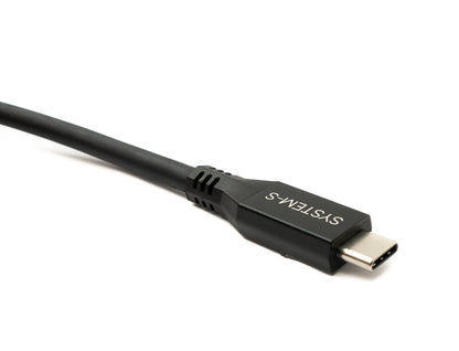SYSTEM-S USB4 USB 150 cm Kabel Typ C Stecker zu Stecker 40 Gbit/s 240 W USB 4.0 Kabel