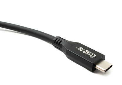 SYSTEM-S USB4 USB 50 cm Kabel Typ C Stecker zu Stecker 40 Gbit/s 240 W USB 4.0 Kabel
