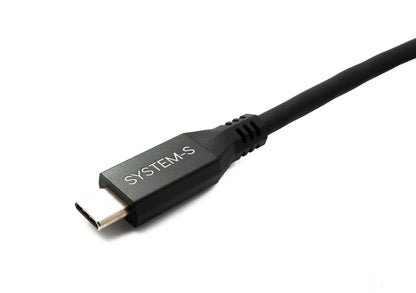 SYSTEM-S USB4 USB 50 cm Kabel Typ C Stecker zu Stecker 40 Gbit/s 240 W USB 4.0 Kabel