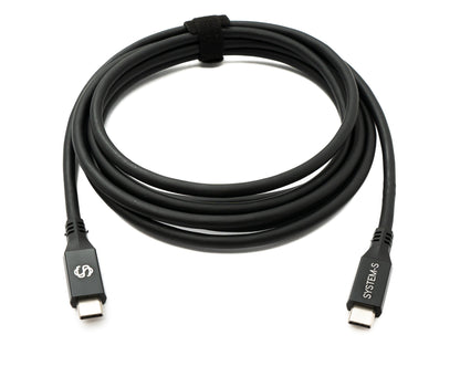 SYSTEM-S USB4 USB 250 cm Cable Type C Male to Male 40 Gbit/s 240 W USB 4.0 Cable