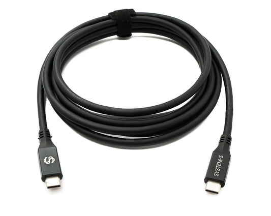 SYSTEM-S USB4 USB 250 cm Cable Type C Male to Male 40 Gbit/s 240 W USB 4.0 Cable