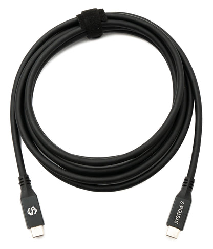 SYSTEM-S USB4 USB 250 cm Cable Type C Male to Male 40 Gbit/s 240 W USB 4.0 Cable