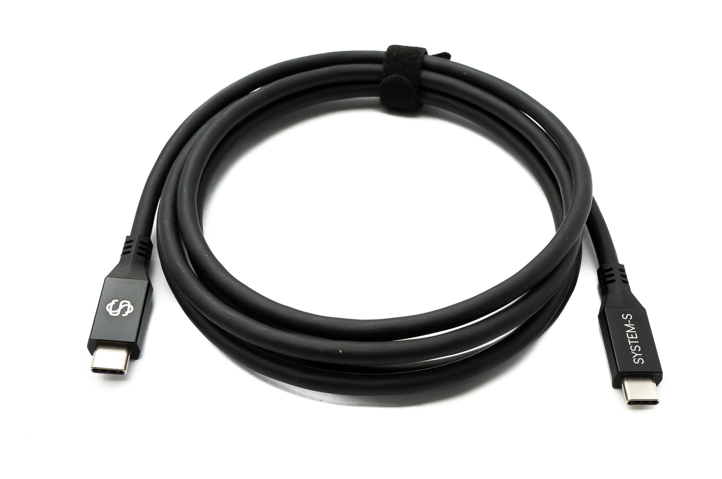 SYSTEM-S USB4 USB 200 cm Kabel Typ C Stecker zu Stecker 40 Gbit/s 240 W USB 4.0 Kabel