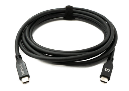 SYSTEM-S USB4 USB 3 m Kabel Typ C Stecker zu Stecker 40 Gbit/s 240 W USB 4.0 Kabel