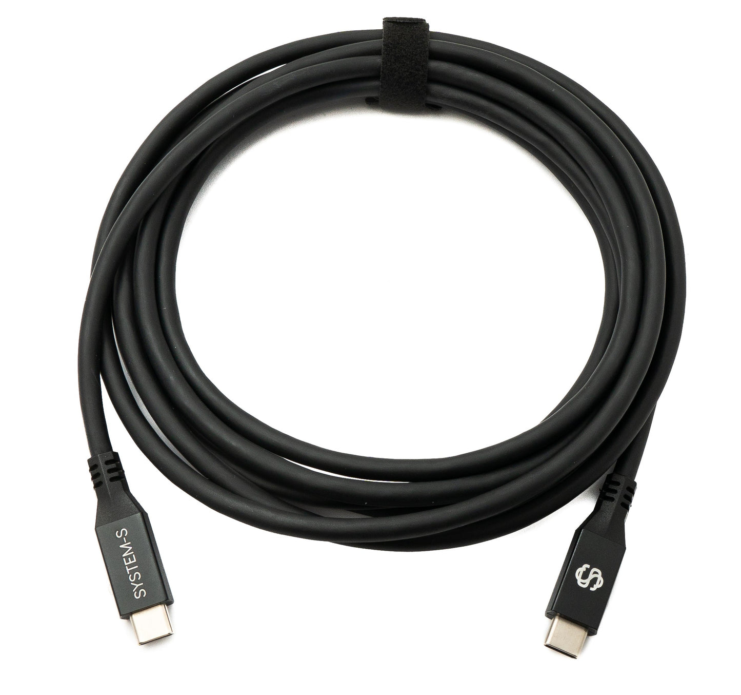 SYSTEM-S USB4 USB 3 m Kabel Typ C Stecker zu Stecker 40 Gbit/s 240 W USB 4.0 Kabel
