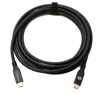 SYSTEM-S USB4 USB 3 m Kabel Typ C Stecker zu Stecker 40 Gbit/s 240 W USB 4.0 Kabel