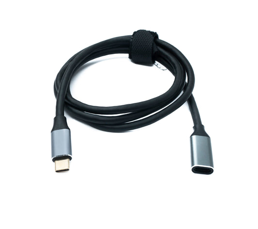 SYSTEM-S USB 3.1 Gen 2 cable 100 cm Type C male to female 10 Gbit/s 100W