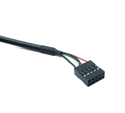 SYSTEM-S USB 2.0 Kabel 50 cm Micro B Stecker zu 9 Pin Dupont Buchse 9Pin Buchse