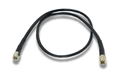 SYSTEM-S Koaxial Kabel 60 cm RG58 Stecker zu Stecker RG58C/U SMA