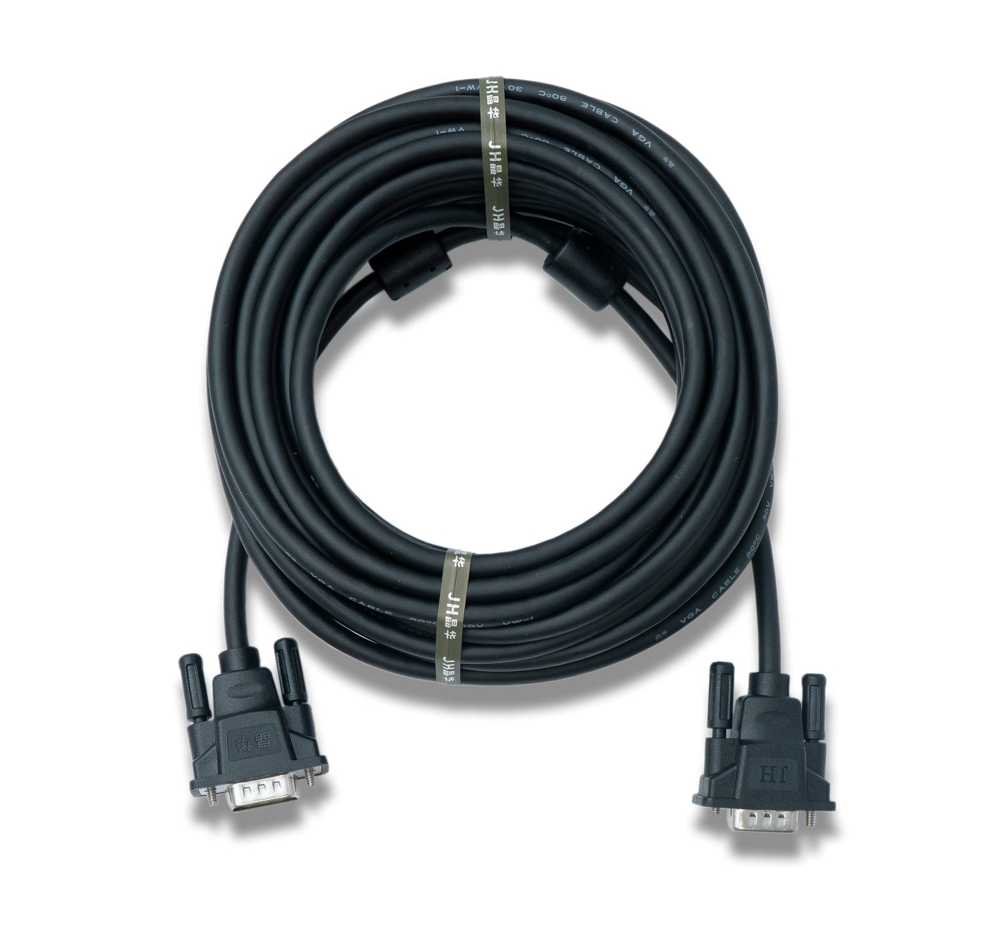 SYSTEM-S VGA Kabel 10 m HD15 Stecker zu Stecker Panel Mount Schraube DSub 15pin Adapter