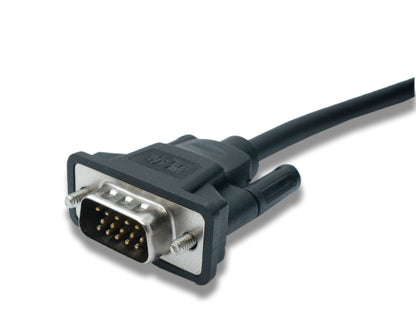 SYSTEM-S VGA Kabel 10 m HD15 Stecker zu Stecker Panel Mount Schraube DSub 15pin Adapter
