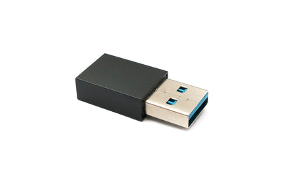 SYSTEM-S USB 3.1 Adapter Typ C Buchse zu 3.0 A Stecker 5 Gbit/s 100W in Schwarz