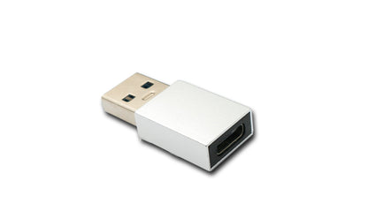 SYSTEM-S USB 3.1 Adapter Typ C Buchse zu 3.0 A Stecker 5 Gbit/s 100W in Anthrazit