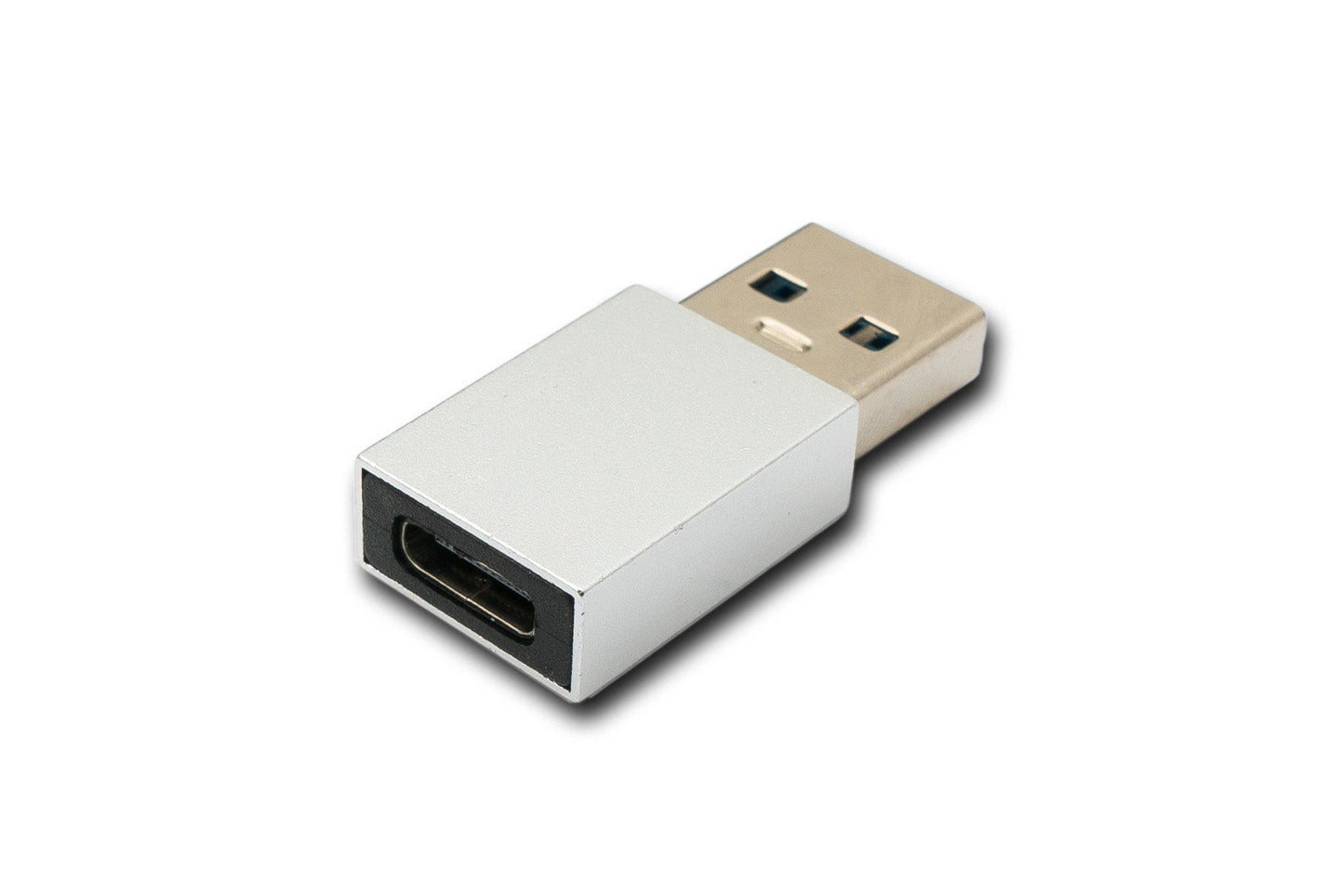 SYSTEM-S USB 3.1 Adapter Typ C Buchse zu 3.0 A Stecker 5 Gbit/s 100W in Anthrazit