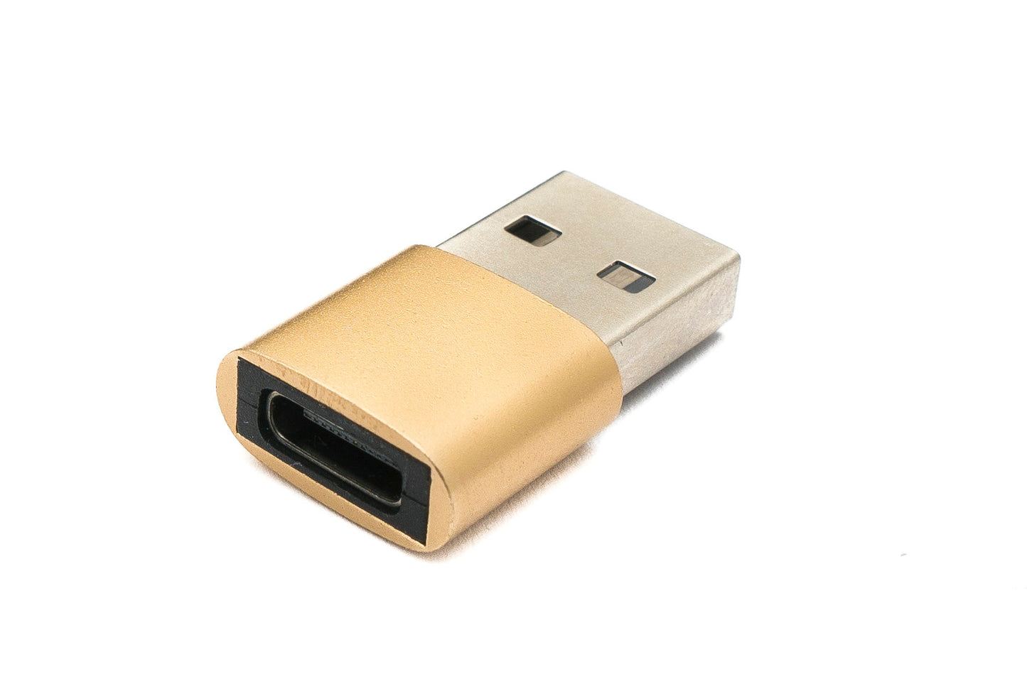 SYSTEM-S USB 3.1 Adapter Typ C Buchse zu 2.0 Typ A Stecker in Rosa Gelb