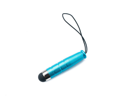 SYSTEM-S Mini Stylus Touch Pen kapazitiver Bildschirm Eingabe Stift in Hellblau für Smartphone Tablet