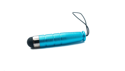 SYSTEM-S Mini Stylus Touch Pen kapazitiver Bildschirm Eingabe Stift in Hellblau für Smartphone Tablet