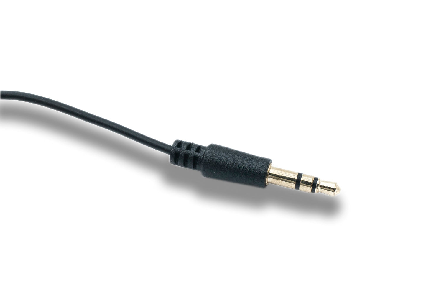 SYSTEM-S Mono In-Ear Headphones 115 cm AUX Jack 2.5 mm Plug with Ear Hook