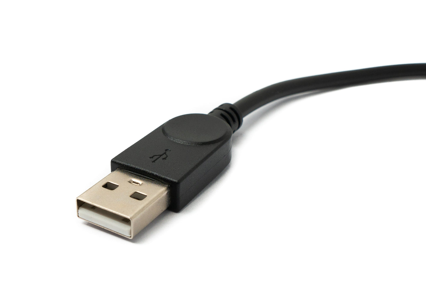 SYSTEM-S USB 2.0 Kabel 30 cm Mini B Buchse zu Typ A Stecker in Schwarz