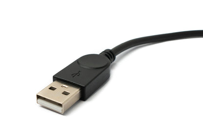 SYSTEM-S USB 2.0 Kabel 30 cm Mini B Buchse zu Typ A Stecker in Schwarz