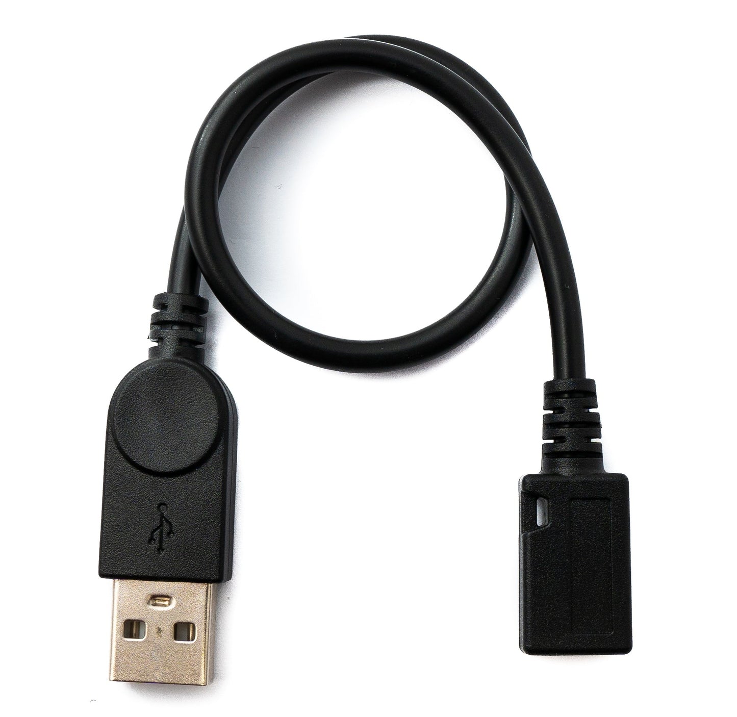 SYSTEM-S USB 2.0 cable 30 cm Micro B female to Type A male in black