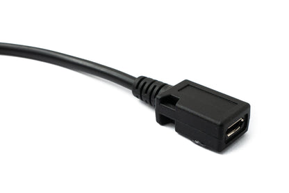 SYSTEM-S USB 2.0 cable 30 cm Micro B female to Type A male in black