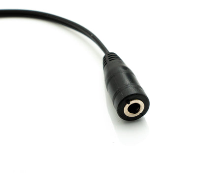 SYSTEM-S Audio Y Cable 20 cm Stereo AUX Jack 3.5mm Female to 2x Male Adapter Black