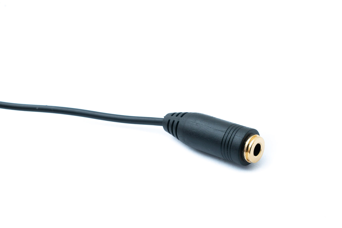 SYSTEM-S Audio Kabel 17 cm Stereo AUX Klinke 3,5 mm Stecker zu Buchse Winkel in Schwarz