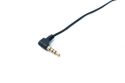 SYSTEM-S Audio Kabel 17 cm Stereo AUX Klinke 3,5 mm Stecker zu Buchse Winkel in Schwarz