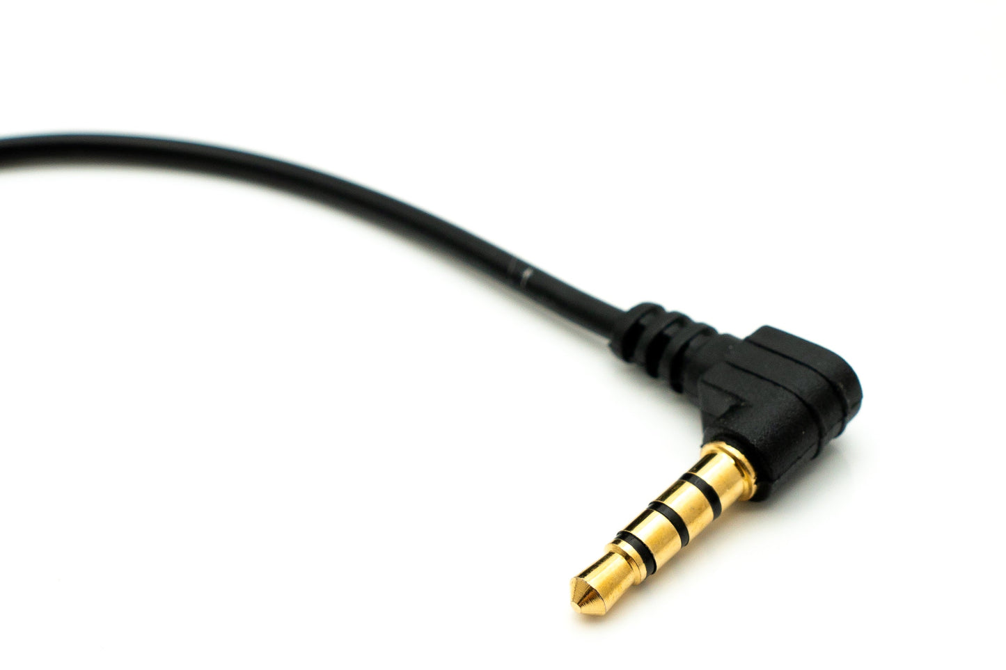 SYSTEM-S Audio Kabel 17 cm Stereo AUX Klinke 3,5 mm Stecker zu Buchse Winkel in Schwarz